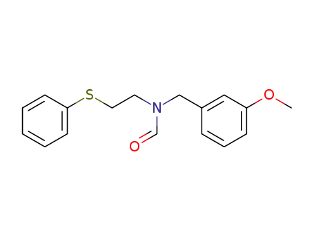 Molecular Structure of 212184-93-5 (N-(3-Methoxy-benzyl)-N-(2-phenylsulfanyl-ethyl)-formamide)
