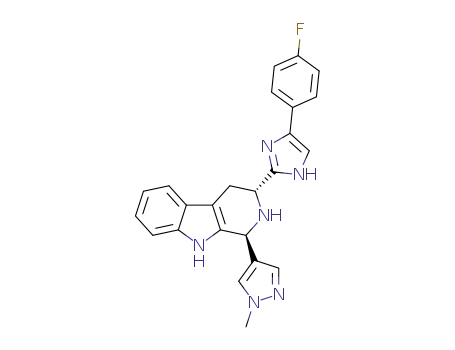 (1S,3R)-3-(4-(4-fluorophenyl)-1H-imidazol-2-yl)-1-(1-methyl-1H-pyrazol-4-yl)-2,3,4,9-tetrahydro-1H-pyrido[3,4-b]indole