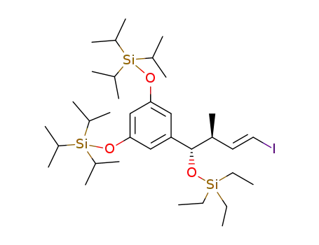 ((5-((1S,2S,E)-4-iodo-2-methyl-1-((triethylsilyl)oxy)but-3-en-1-yl)-1,3-phenylene)bis(oxy))bis(triisopropylsilane)