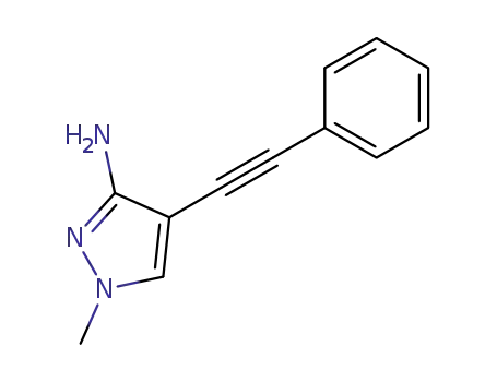 3-Amino-1-methyl-4-phenylethynylpyrazole