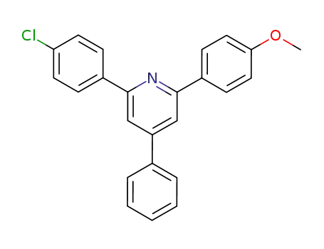 Molecular Structure of 72666-44-5 (2-(4-CHLOROPHENYL)-6-(4-METHOXYPHENYL)-4-PHENYLPYRIDINE)
