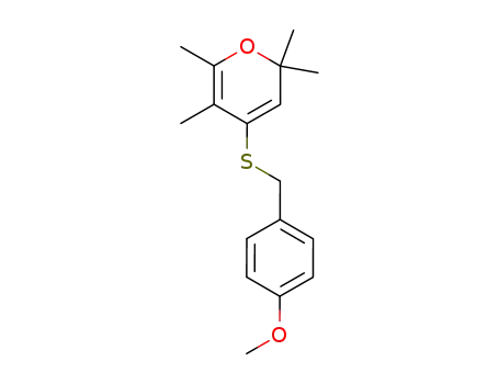 4-(4-methoxy-benzylsulfanyl)-2,2,5,6-tetramethyl-2<i>H</i>-pyran