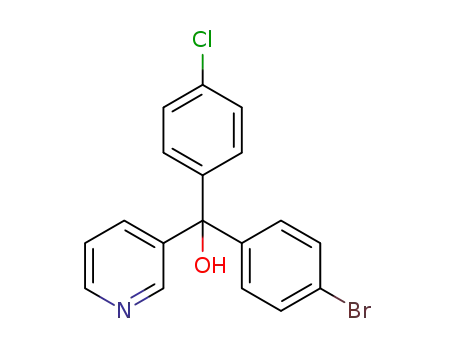 Molecular Structure of 1374583-64-8 ((4-chlorophenyl)(4-bromophenyl)pyrimidin-3-yl methanol)
