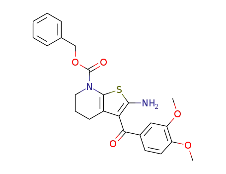 2-amino-7-benzyloxycarbonyl-3-(3,4-dimethoxybenzoyl)-4,5,6,7-tetrahydrothieno[2,3-b]pyridine
