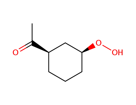 Molecular Structure of 364594-08-1 (Ethanone, 1-(3-hydroperoxycyclohexyl)- (9CI))