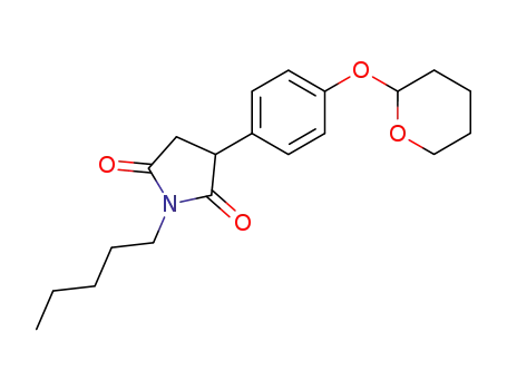 1-pentyl-3-[4'-(tetrahydropyran-2-yloxy)phenyl]pyrrolidine-2,5-dione