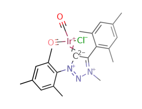 chlorodicarbonyl(3-methyl-1,4-bis(2,4,6-trimethylphenyl)-1,2,3-triazol-5-ylidene)iridium(I)