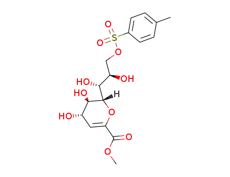 methyl 2,6-anhydro-3-deoxy-9-O-p-toluenesulfonyl-D-glycero-D-galacto-non-2-enoate
