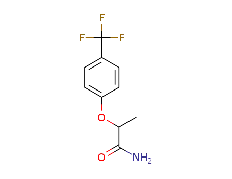 Molecular Structure of 931622-34-3 (2-(4-(trifluoromethyl)phenoxy)propanamide)