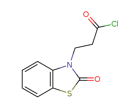 Molecular Structure of 883-49-8 (3(2H)-Benzothiazolepropanoyl chloride, 2-oxo-)