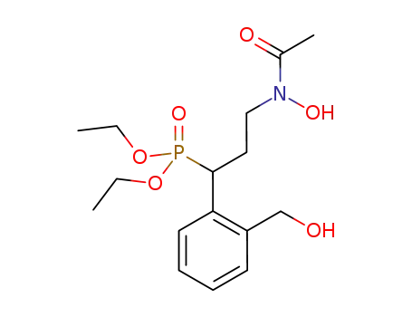 diethyl 3-(N-hydroxyacetamido)-1-(2-(hydroxymethyl)phenyl)propylphosphonate