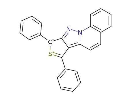 1,3-Diphenylthieno<3',4':3,4>pyrazolo<1,5-a>quinoline-2-S<sup>IV</sup>