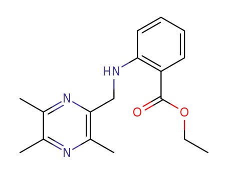Molecular Structure of 947243-98-3 (2-[[(3,5,6-TRIMETHYL-2-PYRAZINYL)METHYL]AMINO]BENZOIC ACID ETHYL ESTER)