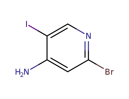 2-broMo-5- 요오도 피리딘 -4-aMine