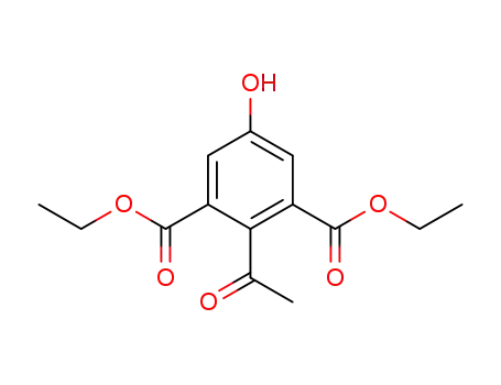 Molecular Structure of 1192159-40-2 (diethyl 2-acetyl-5-hydroxyisophthalate)
