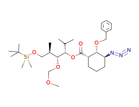 (1S,2R,3R)-4-[(tert-butyldimethylsilyl)oxy]-1-isopropyl-2-(methoxymethoxy)-3-methylbutyl (1S,2S,3S)-3-azido-2-benzyloxy-cyclohexanecarboxylate