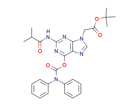 [6-Diphenylcarbamoyloxy-2-(isobutyrylamino)purin-9-yl]acetic acid tert-butyl ester