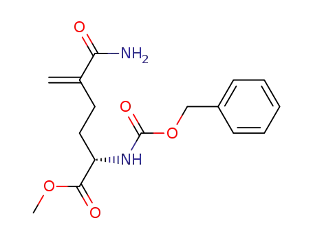 (+)-methyl 2-N-benzyloxycarbonylamino-5-carboxamidohex-5-enate