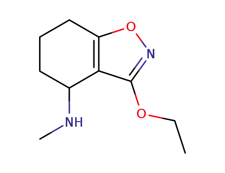 Molecular Structure of 182317-08-4 ((RS)-3-ethoxy-4-(methylamino)-4,5,6,7-tetrahydro-1,2-benzisoxazole)