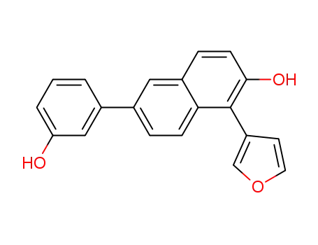 1-(3-furyl)-6-(3-hydroxyphenyl)-2-naphthol