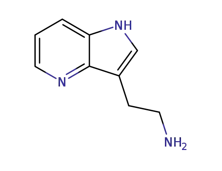 Molecular Structure of 28419-74-1 (2-(1H-PYRROLO[3,2-B]PYRIDIN-3-YL)ETHANAMINE)