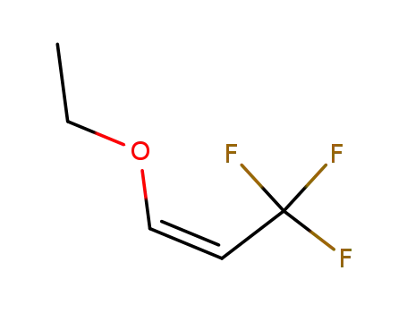 Molecular Structure of 126015-28-9 ((Z)-1-ethoxy-3,3,3-trifluoroprop-1-ene)