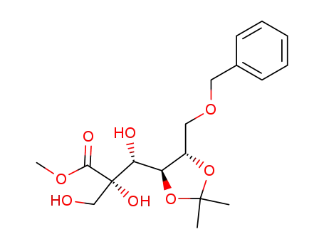 (2S,3R)-3-((4S,5S)-5-Benzyloxymethyl-2,2-dimethyl-[1,3]dioxolan-4-yl)-2,3-dihydroxy-2-hydroxymethyl-propionic acid methyl ester