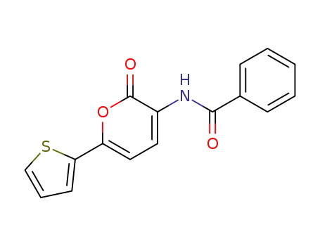 3-benzamido-6-(2-thienyl)-pyran-2-one