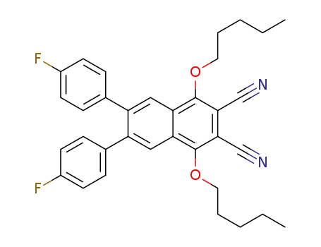 1,4-diamyloxy-2,3-dicyano-6,7-bis(4'-fluorophenyl)naphthalene