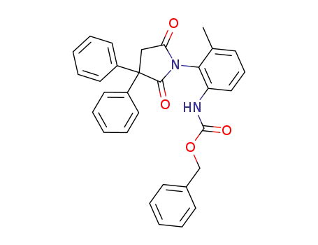 benzyl (2-(2,5-dioxo-3,3-diphenylpyrrolidin-1-yl)-3-methylphenyl)carbamate