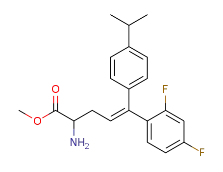 (E)-2-Amino-5-(2,4-difluoro-phenyl)-5-(4-isopropyl-phenyl)-pent-4-enoic acid methyl ester