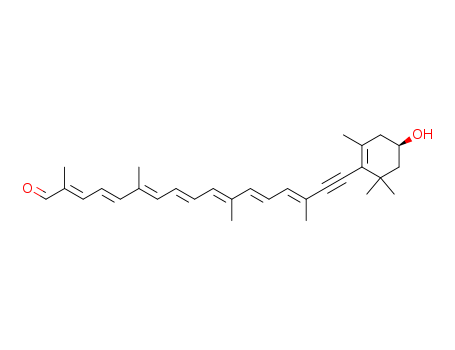 2,4,6,8,10,12,14-Heptadecaheptaen-16-ynal,17- [(4R)-4-hydroxy-2,6,6-trimethyl-1-cyclohexen- 1-yl]-2,6,11,15-tetramethyl-,(2E,4E,- 6E,8E,10E,12E,14E)-