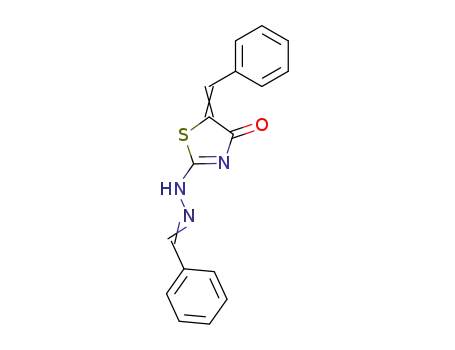 benzaldehyde (5-benzylidene-4-oxo-thiazolidin-2-ylidene)-hydrazone