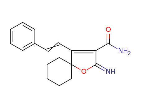 2-imino-5,5-pentamethylene-4-(2-phenylvinyl)-2,5-dihydrofuran-3-carboxamide