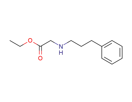 Molecular Structure of 115882-27-4 (Glycine, N-(3-phenylpropyl)-, ethyl ester)