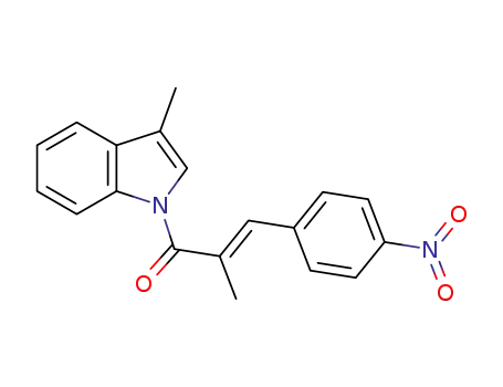 (E)-2-methyl-1-(3-methyl-1H-indol-1-yl)-3-(4-nitrophenyl)prop-2-en-1-one