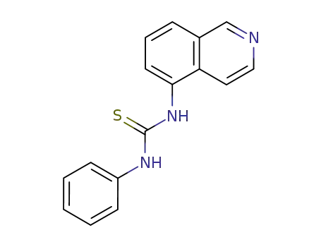 Molecular Structure of 119612-67-8 (Thiourea, N-5-isoquinolinyl-N'-phenyl-)