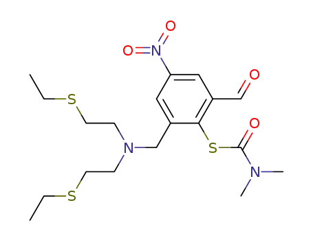 N-(2'-N,N-dimethylcarbamoylthio-3'-formyl-5'-nitrobenzyl)-3,9-dithia-6-monoazaundecane
