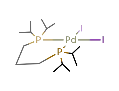 (1,3-bis(diisopropylphosphino)propane)PdI<sub>2</sub>