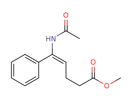 Molecular Structure of 1266186-39-3 (methyl (4E)-5-(N-acetylamino)-5-phenylpent-4-enoate)