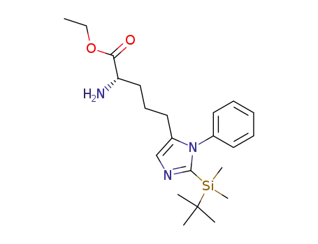 (S)-ethyl-2-amino-5-[2-(tert-butyldimethylsilyl)-1-phenylimidazol-4-yl]pentanoate