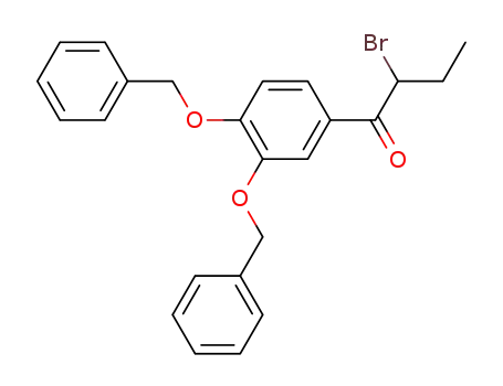 rac 1-[3,4-(디벤질옥시)페닐]-2-브로모-1-부타논