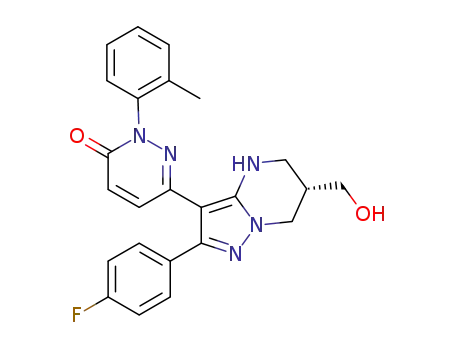(S)-6-[2-(4-fluorophenyl)-6-(hydroxymethyl)-4,5,6,7-tetrahydropyrazolo[1,5-a]pyrimidin-3-yl]-2-(2-tolyl)-2,3-dihydropyridazin-3-one