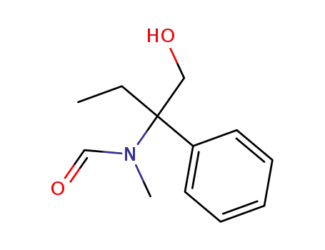 Molecular Structure of 294882-34-1 (2-(N-formyl)-methylamino-2-phenylbutanol)