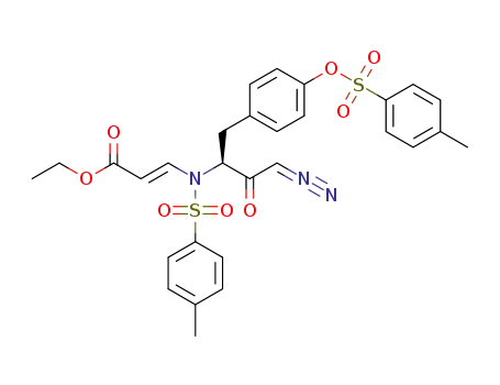 (S,E)-ethyl 3-(N-(4-diazo-3-oxo-1-(4-(tosyloxy)phenyl)butan-2-yl)-4-methylphenylsulfonamido)acrylate