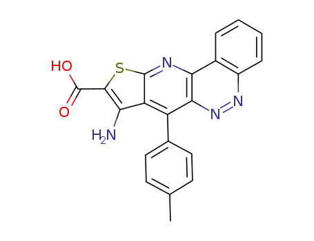8-Amino-7-p-tolyl-10-thia-5,6,11-triaza-cyclopenta[b]phenanthrene-9-carboxylic acid