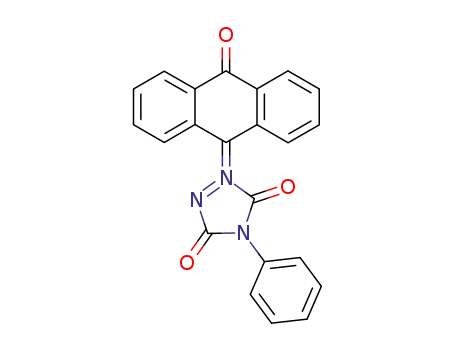 Molecular Structure of 79536-75-7 (2-(9,10-Dihydro-10-oxo-9-anthracenylio)-3,5-dioxo-4-phenyl-1,2,4-triazolidin-1-id)