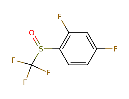 Molecular Structure of 223683-75-8 (2,4-Difluorophenyl trifluoromethyl sulphoxide)