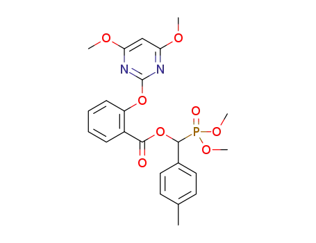 (dimethoxyphosphoryl)(p-tolyl)methyl 2-(4,6-dimethoxypyrimidin-2-yloxy)benzoate