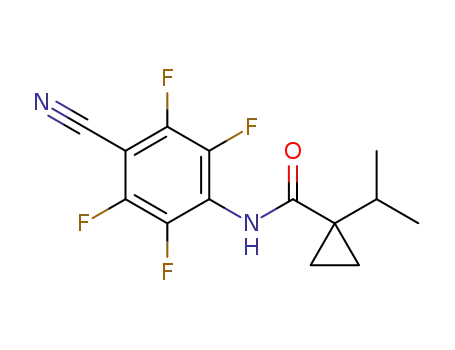 N-(4-cyano-2,3,5,6-tetrafluorophenyl)-1-isopropylcyclopropanecarboxamide
